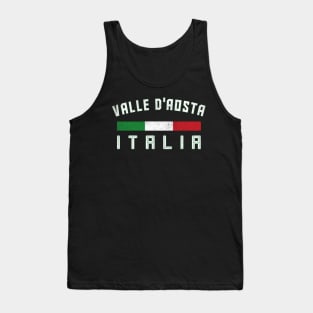 Valle d'Aosta Italia / Italy Region Typography Design Tank Top